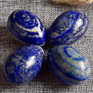 Large Undrilled Lapis Lazuli Yoni Egg, 1 pc
