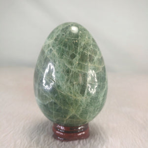 Green Amazonite Yoni Egg with Stand