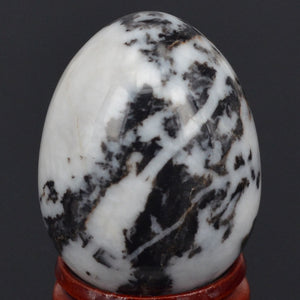 Black and White Natural Gemstone Yoni Egg