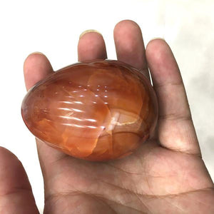 Large Undrilled Red Carnelian Yoni Egg