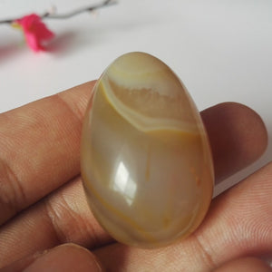 Golden Beige Agate Yoni Egg