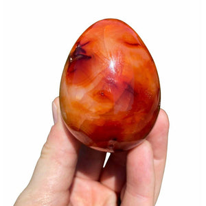 Large Red Agate Yoni Egg