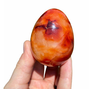 Large Red Agate Yoni Egg