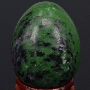 Ruby Zoisite Gemstone Egg