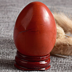 Medium Natural Red Jasper Yoni Egg
