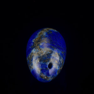 Drilled Natural Blue Lapiz Lazuli Yoni Egg