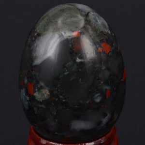 Shiny Spherical Bloodstone Yoni Egg