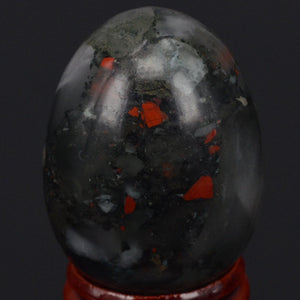 Shiny Spherical Bloodstone Yoni Egg
