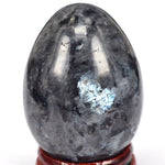 Natural Larvikite Yoni Egg with Stand