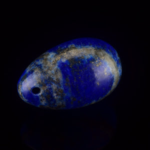 Drilled Natural Blue Lapiz Lazuli Yoni Egg