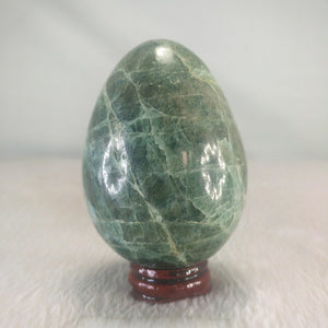 Green Amazonite Yoni Egg with Stand