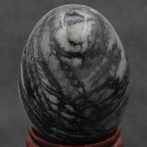 Large Undrilled Chinese Picasso Jasper Yoni Egg