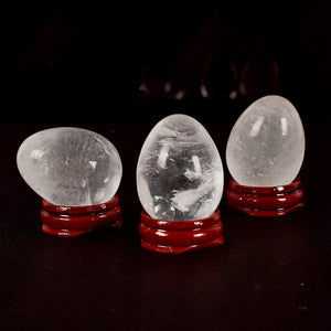 Crystal Yoni Egg with Stand, 1 pc