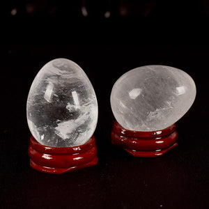 Crystal Yoni Egg with Stand, 1 pc
