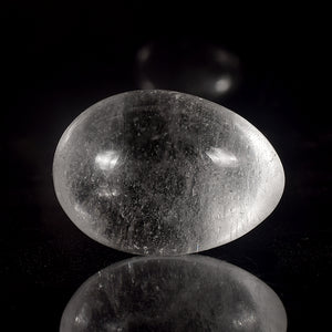 Transparent Crystal Quartz Yoni Egg