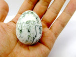 Natural Moss Agate Yoni Egg