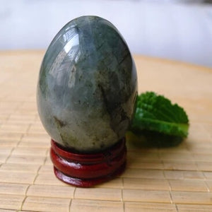 Moonstone Yoni Egg with Stand