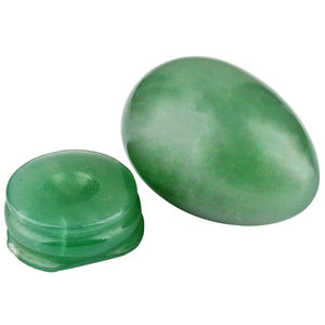 Polished Green Aventurine  Yoni Egg with Stand