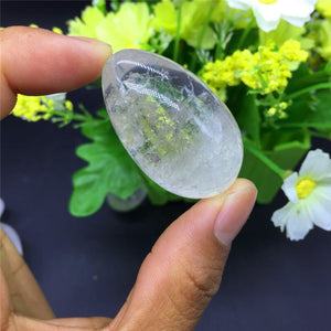 Crystal Clear Natural Quartz Yoni Egg, 1 Piece