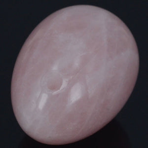 Natural Pink Rose Quartz Yoni Egg Set, 3 Pieces