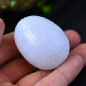 Large Undrilled White Jade Yoni Egg