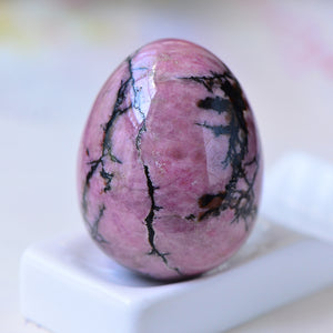 Quartz Rhodonite Yoni Egg, 1.77*1.18in