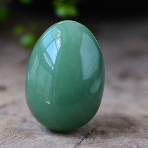 Natural Shiny Green Aventurine Yoni Egg