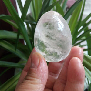 Clear Crystal Quartz Yoni Egg