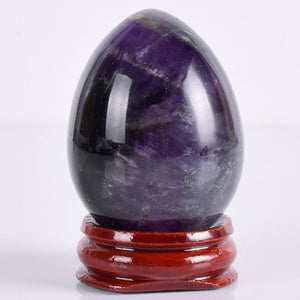 Dark Purple Amethyst Yoni Egg, 1 pc