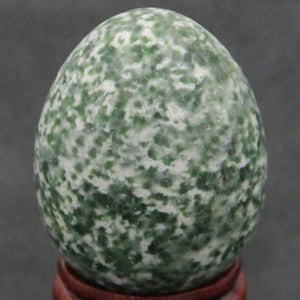 Large Undrilled Green Jasper Yoni Egg